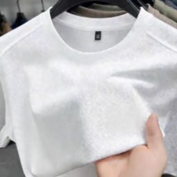 International Light Luxury Business Pioneer Men's Short-Sleeved T-Shirt Summer High-End Round-Neck  Clearance Sale