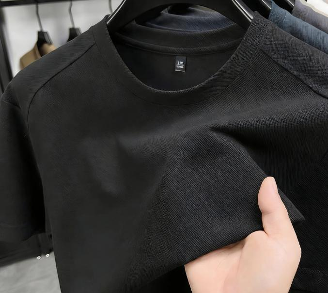 International Light Luxury Business Pioneer Men's Short-Sleeved T-Shirt Summer High-End Round-Neck Clearance Sale - Image 5